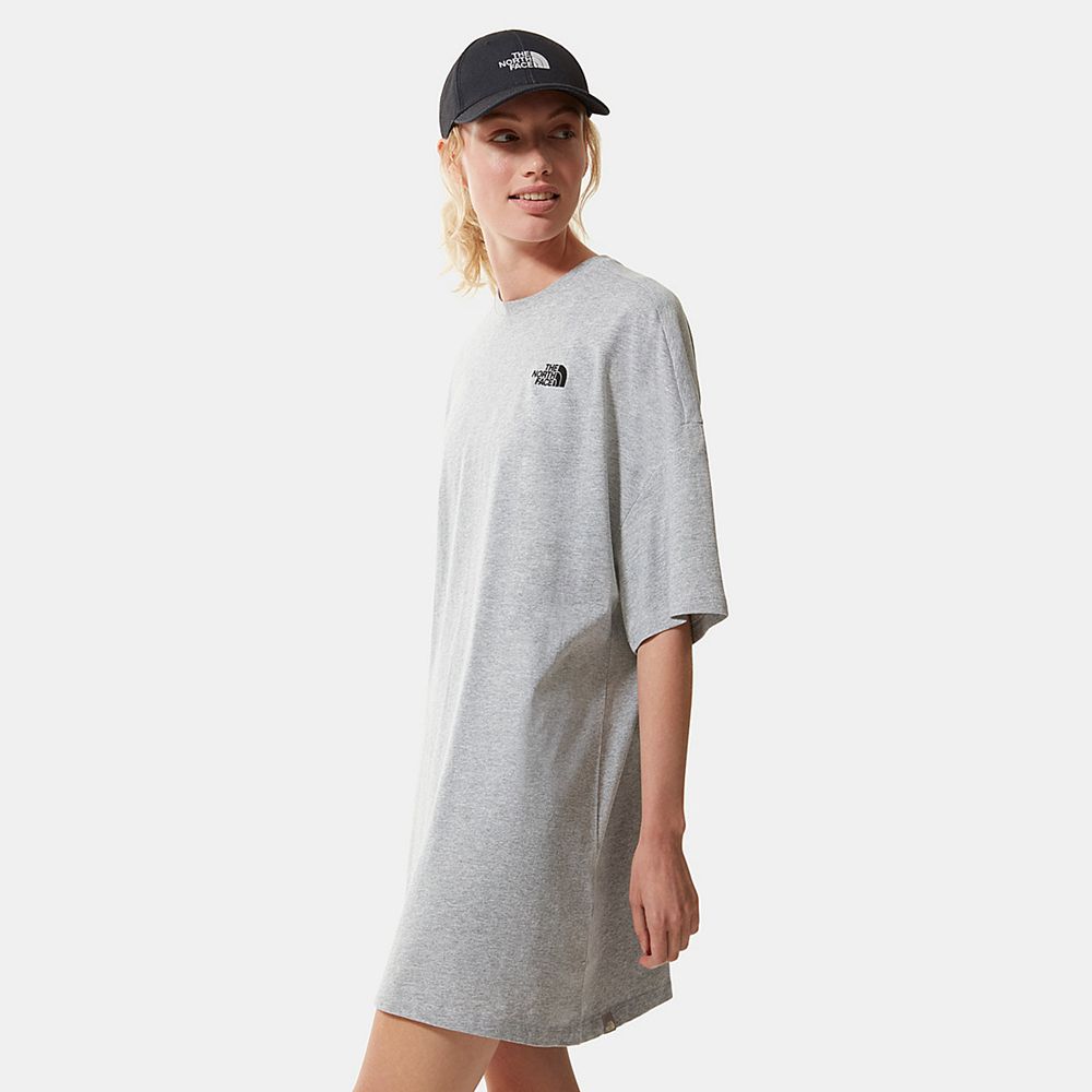 The North Face T-Shirts Womens Australia - The North Face T-Shirt Light Grey (VFS-947356)